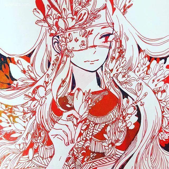 手绘-maruti_bitamin 清新安静的手绘插画