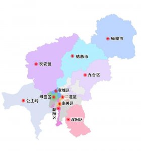 ​长春17区县常住人口：公主岭市86.23万，二道区52.25万